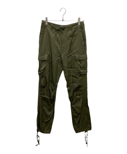 Whim Gazette（ウィムガゼット）Whim Gazette (ウィムガゼット) バックサテンカーゴパンツ グリーン サイズ:36の古着・服飾アイテム