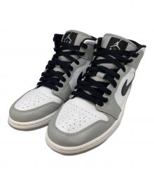 NIKE（ナイキ）の古着「Air Jordan 1 Mid "Light Smoke Grey/White/Black"」｜ホワイト