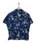 POLO RALPH LAUREN（ポロ・ラルフローレン）の古着「開襟総柄半袖シャツ」｜ネイビー