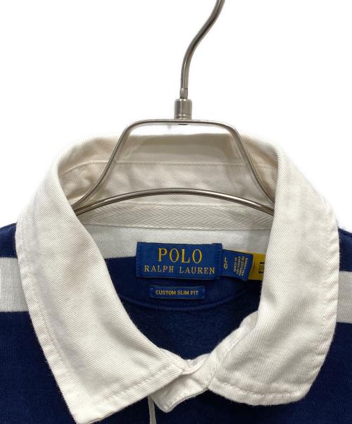 POLO RALPH LAUREN（ポロ・ラルフローレン）POLO RALPH LAUREN (ポロ・ラルフローレン) ボーダーカットソー ネイビー サイズ:LGの古着・服飾アイテム