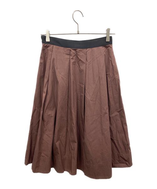 MARGARET HOWELL（マーガレットハウエル）MARGARET HOWELL (マーガレットハウエル) 23AW COTTON TWILLスカート ブラウン サイズ:1の古着・服飾アイテム