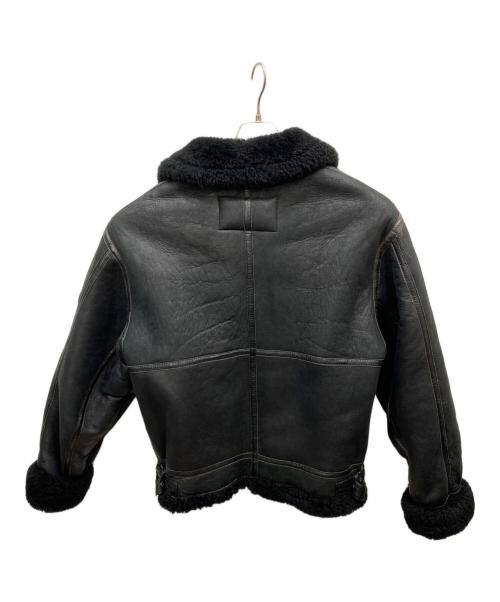 HARLEY-DAVIDSON（ハーレーダビッドソン）HARLEY-DAVIDSON (ハーレーダビッドソン) ムートンフライトジャケット ブラック サイズ:Ｌの古着・服飾アイテム