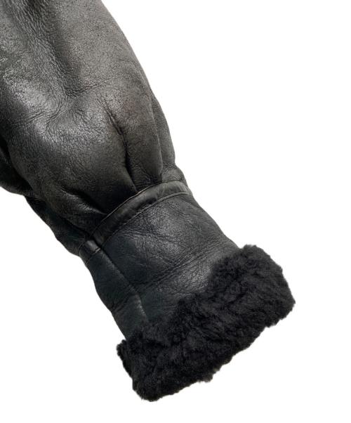 HARLEY-DAVIDSON（ハーレーダビッドソン）HARLEY-DAVIDSON (ハーレーダビッドソン) ムートンフライトジャケット ブラック サイズ:Ｌの古着・服飾アイテム