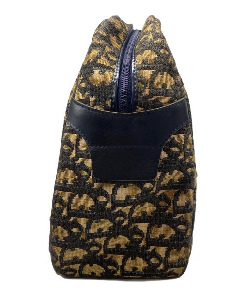 Christian Dior（クリスチャン ディオール）Christian Dior (クリスチャン ディオール) トロッター柄ミニボストン ネイビー×ベージュの古着・服飾アイテム
