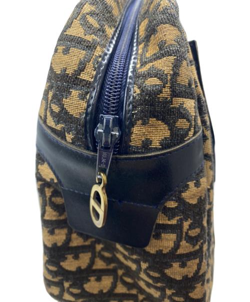 Christian Dior（クリスチャン ディオール）Christian Dior (クリスチャン ディオール) トロッター柄ミニボストン ネイビー×ベージュの古着・服飾アイテム