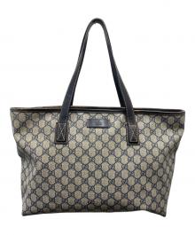 GUCCI（グッチ）の古着「GGスプリーム トートバッグ」｜グレー