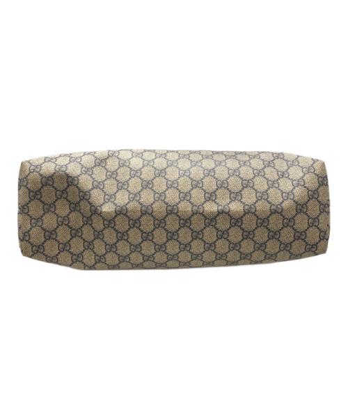 GUCCI（グッチ）GUCCI (グッチ) GGスプリーム トートバッグ グレーの古着・服飾アイテム