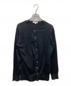 JOHN SMEDLEYジョンスメドレー）の古着「丸首カーディガン」｜ブラック