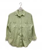 23区ニジュウサンク）の古着「シアーコットンボイル ロング シャツ」｜グリーン