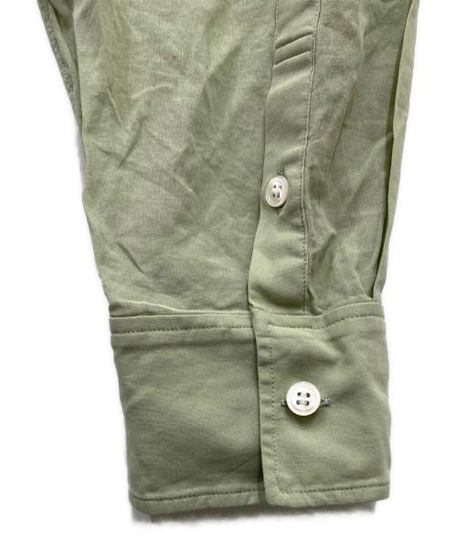 23区（ニジュウサンク）23区 (ニジュウサンク) シアーコットンボイル ロング シャツ グリーン サイズ:38の古着・服飾アイテム