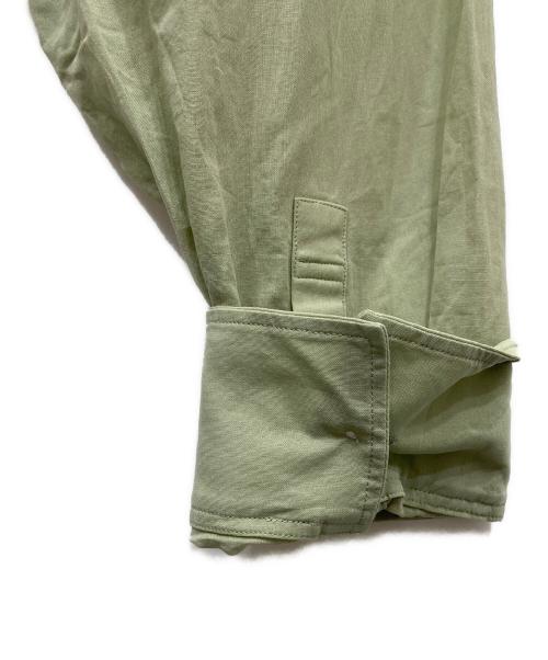 23区（ニジュウサンク）23区 (ニジュウサンク) シアーコットンボイル ロング シャツ グリーン サイズ:38の古着・服飾アイテム