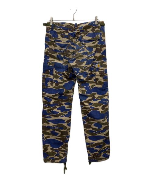 CarHartt（カーハート）CarHartt (カーハート) AVIATION PANT ブラウン×ブルー サイズ:W30の古着・服飾アイテム