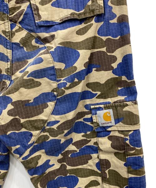 CarHartt（カーハート）CarHartt (カーハート) AVIATION PANT ブラウン×ブルー サイズ:W30の古着・服飾アイテム