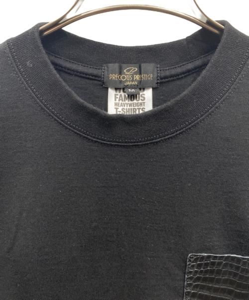 PRECIOUS PRESTIGE（PRECIOUS PRESTIGE）PRECIOUS PRESTIGE (PRECIOUS PRESTIGE) クロコポケット付きTシャツ ブラック サイズ:Mの古着・服飾アイテム
