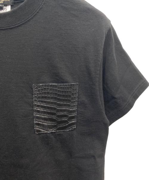 PRECIOUS PRESTIGE（PRECIOUS PRESTIGE）PRECIOUS PRESTIGE (PRECIOUS PRESTIGE) クロコポケット付きTシャツ ブラック サイズ:Mの古着・服飾アイテム