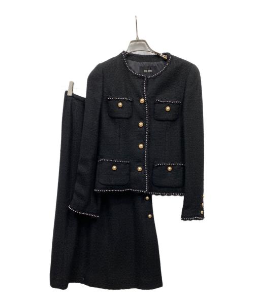 PINK HOUSE（ピンクハウス）PINK HOUSE (ピンクハウス) ツイードセットアップ ブラック サイズ:Mの古着・服飾アイテム