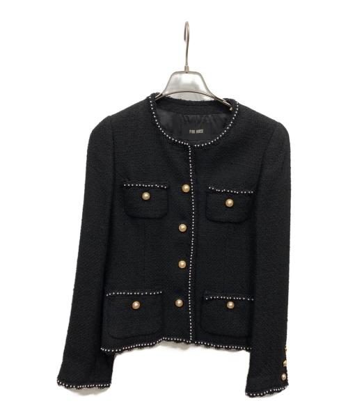 PINK HOUSE（ピンクハウス）PINK HOUSE (ピンクハウス) ツイードセットアップ ブラック サイズ:Mの古着・服飾アイテム