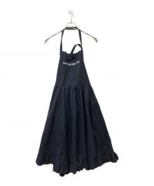 BEAMS COUTURE×DEAN&DELUCA（ビームス クチュール×ディーンアンドデルーカ）の古着「エプロンドレス」｜ブラック