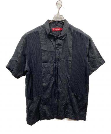 中古・古着通販】Supreme (シュプリーム) Mesh Panel Linen S/S shirt
