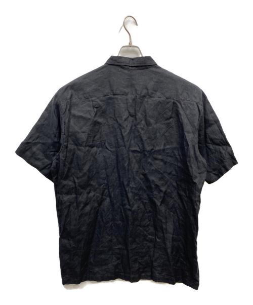 SUPREME（シュプリーム）Supreme (シュプリーム) Mesh Panel Linen S/S shirt ブラック サイズ:XLの古着・服飾アイテム