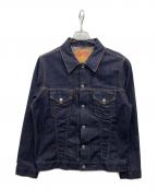 ）の古着「ストレッチセルビッチデニムジャケット」｜インディゴ