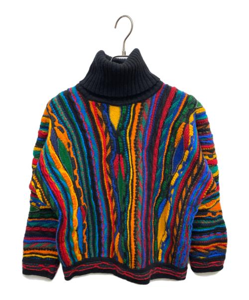 Coogi（クージー）COOGI (クージー) 3Dハイネックニット マルチカラー サイズ:Sの古着・服飾アイテム
