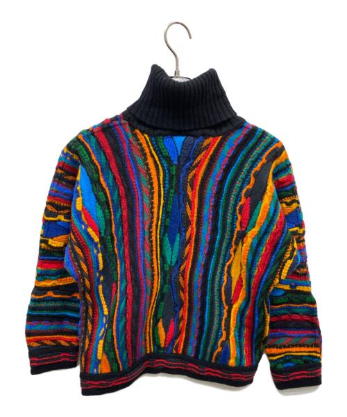 Coogi（クージー）COOGI (クージー) 3Dハイネックニット マルチカラー サイズ:Sの古着・服飾アイテム