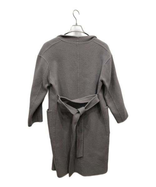 UNITED ARROWS（ユナイテッドアローズ）UNITED ARROWS (ユナイテッドアローズ) リバーVノーカラーコート グレー サイズ:38の古着・服飾アイテム