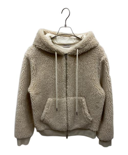 MONCLER（モンクレール）MONCLER (モンクレール) ボアジャケット ベージュ サイズ:Mの古着・服飾アイテム