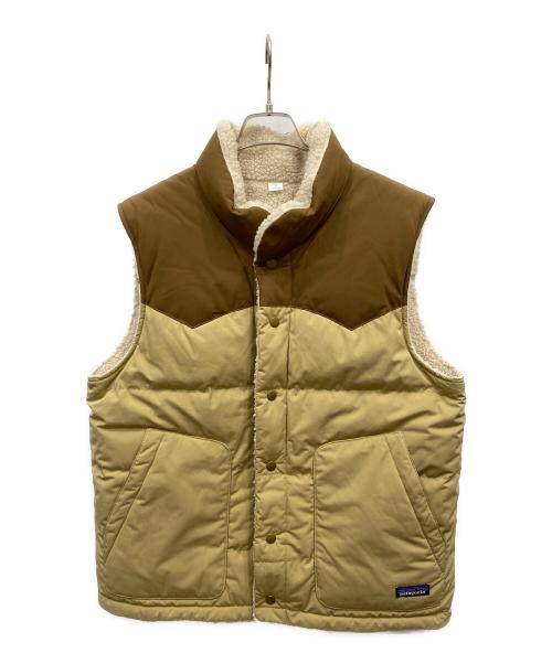 Patagonia（パタゴニア）Patagonia (パタゴニア) Reversible Bivy Down Vest ベージュ サイズ:Mの古着・服飾アイテム