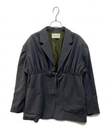 la peau de gem（ラポドゥジェム）の古着「デザインテーラードジャケット」｜グレー