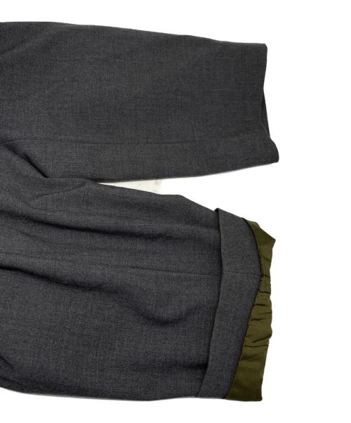 la peau de gem（ラポドゥジェム）LA PEAU DE GEM (ラポドゥジェム) デザインテーラードジャケット グレー サイズ:Fの古着・服飾アイテム