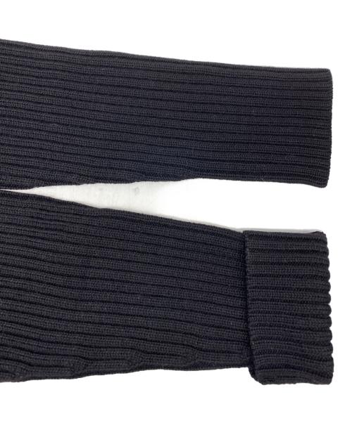 BURBERRY（バーバリー）BURBERRY (バーバリー) ハイネックジップウールニットジャケット ブラック サイズ:4の古着・服飾アイテム