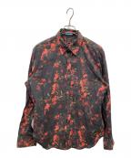 ）の古着「総柄シャツ」｜ブラック