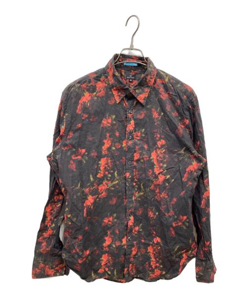 PS Paul Smith（ＰＳポールスミス）PS Paul Smith (ＰＳポールスミス) 総柄シャツ ブラック サイズ:XLの古着・服飾アイテム