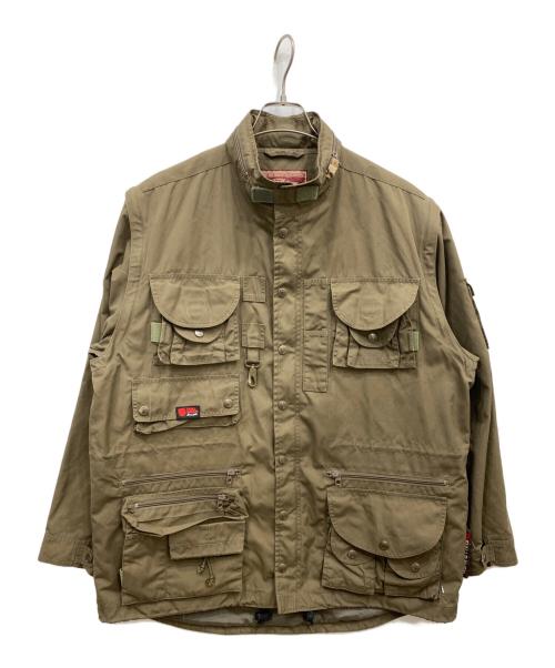 FJALLRAVEN（フェールラーベン）FJALLRAVEN (フェールラーベン) ギミックジャケット オリーブ サイズ:XLの古着・服飾アイテム