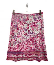 LEONARD（レオナール）の古着「花柄スカート」｜ピンク