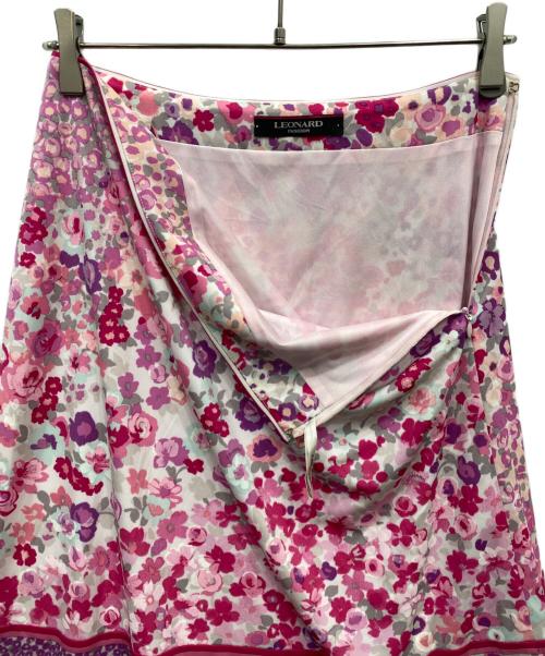 LEONARD（レオナール）LEONARD (レオナール) 花柄スカート ピンク サイズ:36の古着・服飾アイテム