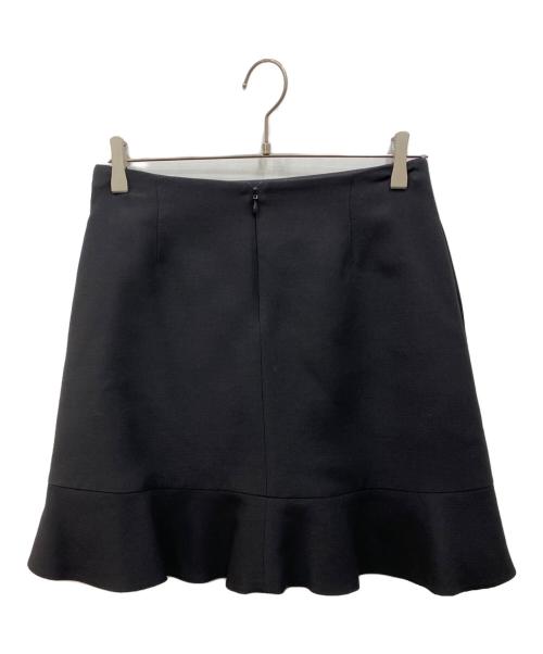 VALENTINO（ヴァレンティノ）VALENTINO (ヴァレンティノ) 裾フレアミニスカート ブラック サイズ:40の古着・服飾アイテム
