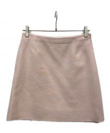 VALENTINO（ヴァレンティノ）の古着「ウール台形スカート」｜ピンク