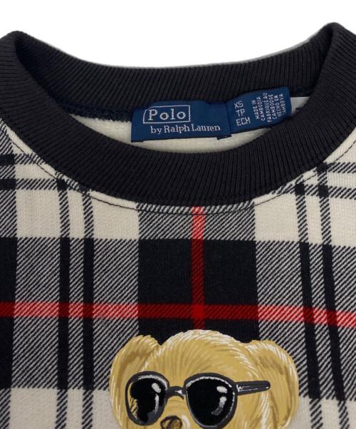 POLO RALPH LAUREN（ポロ・ラルフローレン）POLO RALPH LAUREN (ポロ・ラルフローレン) クルーネックスウェット ブラック サイズ:XSの古着・服飾アイテム
