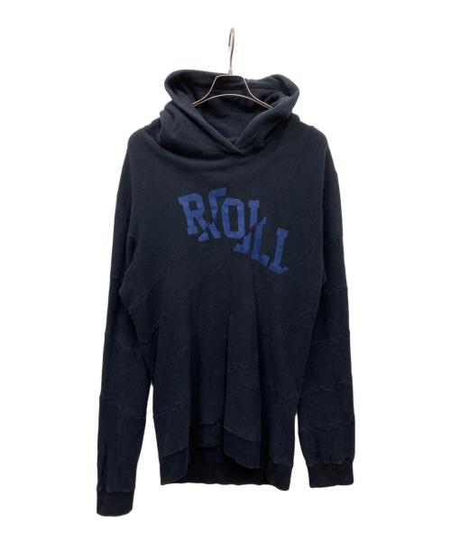 ANREALAGE（アンリアレイジ）ANREALAGE (アンリアレイジ) SPIRAL HOODED SWEAT ネイビー サイズ:48の古着・服飾アイテム