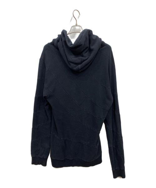 ANREALAGE（アンリアレイジ）ANREALAGE (アンリアレイジ) SPIRAL HOODED SWEAT ネイビー サイズ:48の古着・服飾アイテム