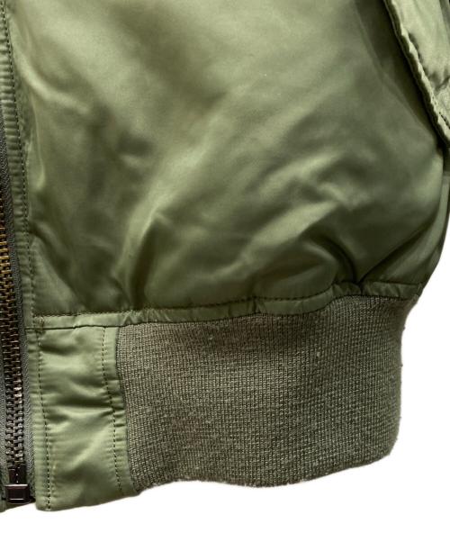 AVIREX（アヴィレックス）AVIREX (アヴィレックス) COMMERCIAL LOGO MA1 グリーン サイズ:2XLの古着・服飾アイテム