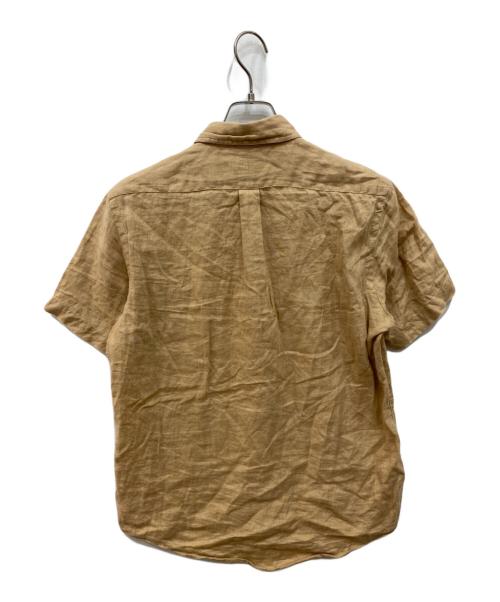 POLO RALPH LAUREN（ポロ・ラルフローレン）POLO RALPH LAUREN (ポロ・ラルフローレン) リネン半袖シャツ ベージュ サイズ:Lの古着・服飾アイテム