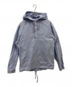 POLO RALPH LAURENポロ・ラルフローレン）の古着「フーデッドシャツ」｜スカイブルー