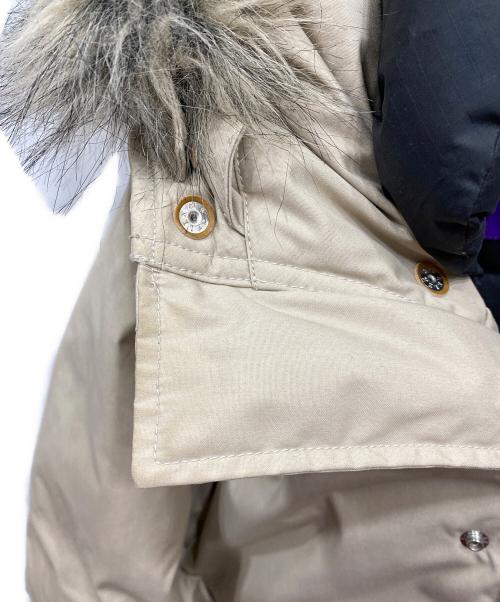 THE NORTHFACE PURPLELABEL（ザ・ノースフェイス パープルレーベル）THE NORTHFACE PURPLELABEL (ザ・ノースフェイス パープルレーベル) 65/35 Long Serow ダウンジャケット ベージュ サイズ:Sの古着・服飾アイテム