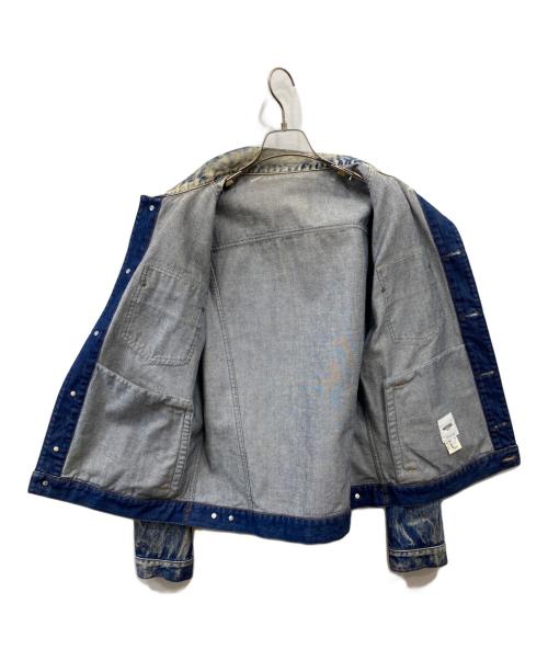 MOSCHINO（モスキーノ）MOSCHINO (モスキーノ) ウォッシュ加工デニムジャケット インディゴ サイズ:50の古着・服飾アイテム