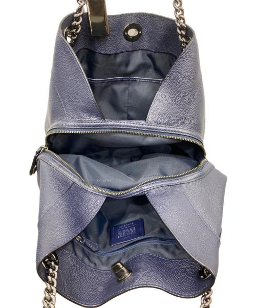 COACH（コーチ）COACH (コーチ) ターンロックチェーントートバッグ ネイビーの古着・服飾アイテム