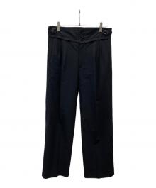 IRENISA（イレニサ）の古着「TWO TUCK WIDE PANTS」｜ブラック